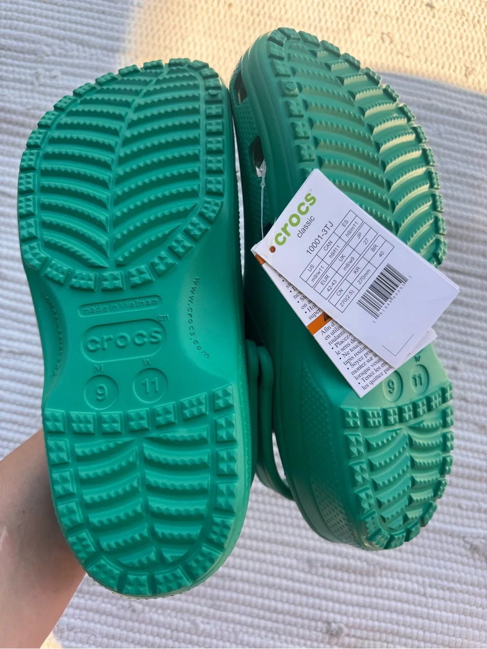 NWT Crocs Classic Clogs Deep Green Unisex M9/W11